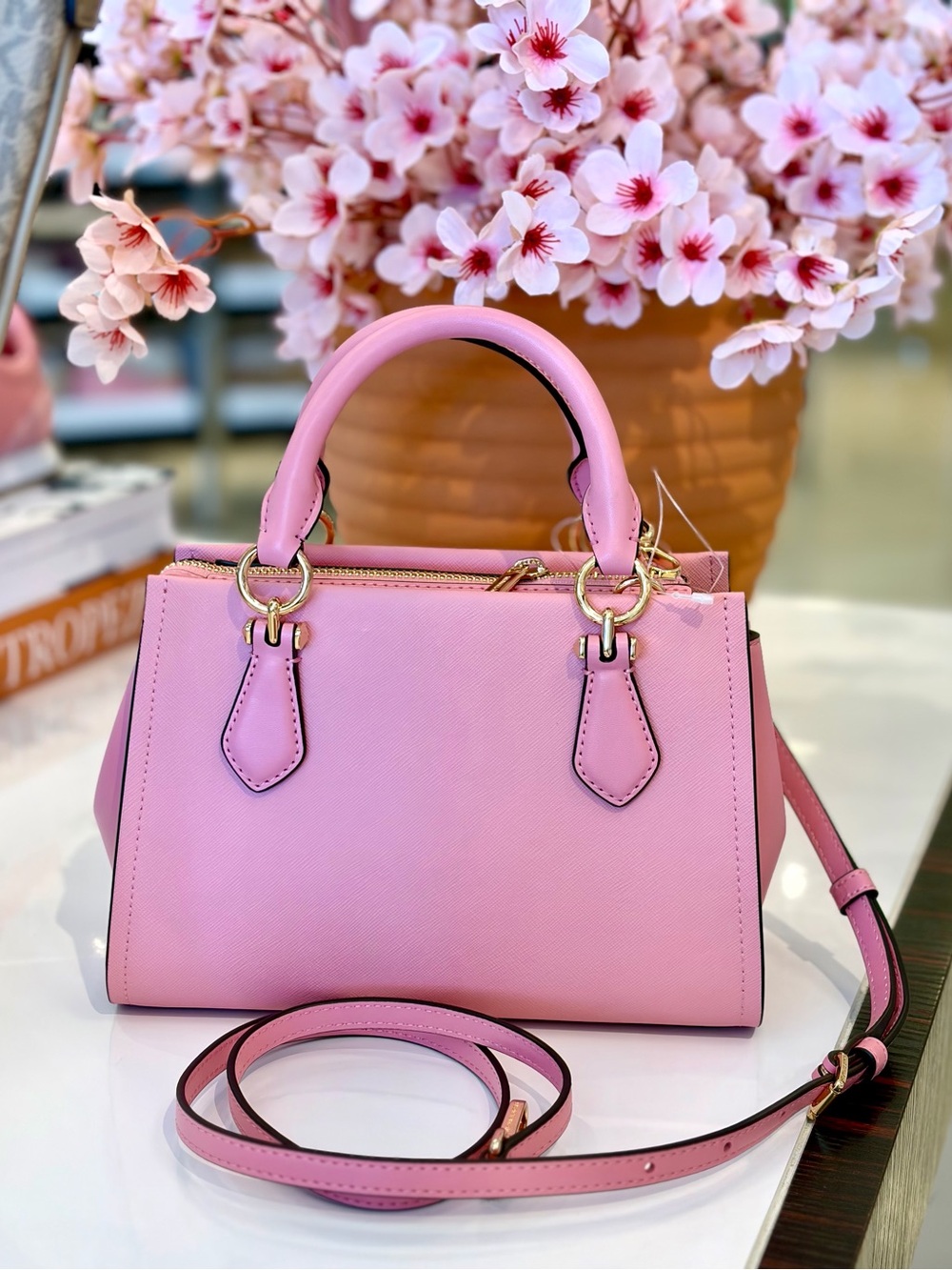 Michael kors Marilyn Small Floral Embellished Satchel Crossbody - Picture 4 of 10